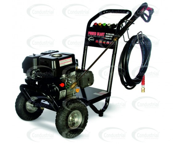 hidrolavadora POWERBLAST  PB-2200-6.5Kcon motor  a gasolina de 6.5hp.
