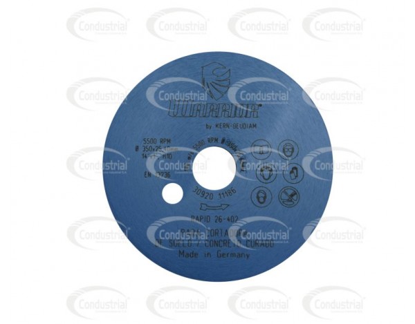 DISCO LASER DE CORTE PARA CONCRETO CURADO/REFORZADO WARRIOR 26-402