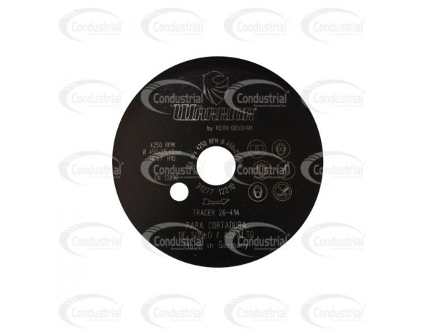 DISCO LASER DE CORTE PARA ASFALTO/CONCRETO WARRIOR 26-414