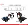 hidrolavadora POWERBLAST  PB-2500-5M con motor electrico de 5HP.