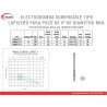 ELECTROBOMBA SUMERGIBLE TIPO LAPICERO 4XRM3/9-0.75
