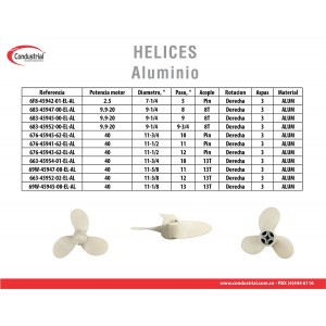 Hélice WARRIOR 663-45954-01-EL-AL