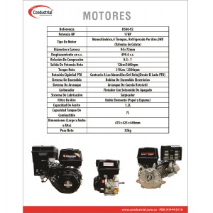 MOTOR A GASOLINA - WARRIOR PREMIUM - R500-V2