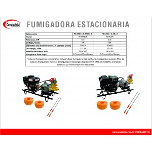 FUMIGADORA ESTACIONARIA A GASOLINA 4T - CONDUSTRIAL - FE35EC-6.5WG-2